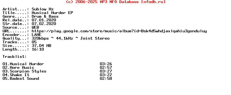 Sublow_Hz-Musical_Murder_Ep-(DUBSHOTTA017)-WEB-2020