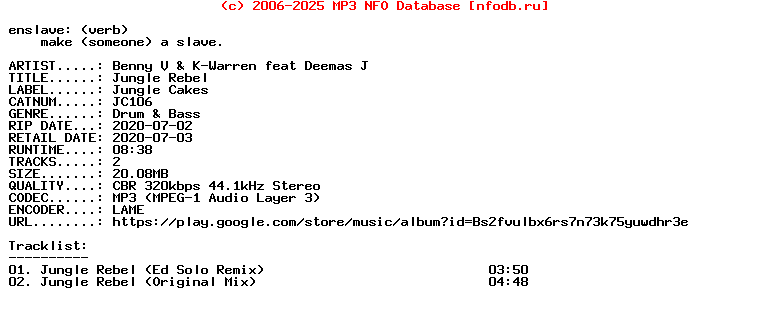Benny_V_And_K-Warren_Feat_Deemas_J-Jungle_Rebel-(JC106)-WEB-2020