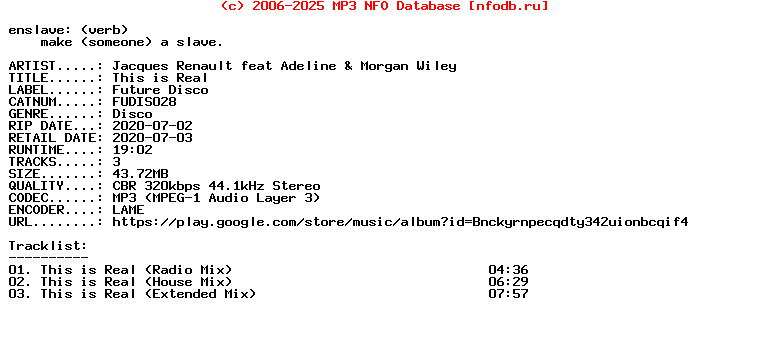 Jacques_Renault_Feat_Adeline_And_Morgan_Wiley-This_Is_Real-(FUDIS028)-WEB-2020