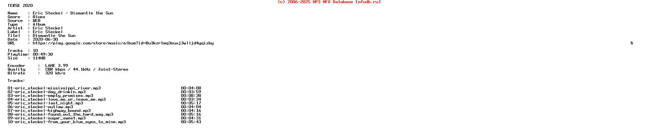Eric_Steckel-Dismantle_The_Sun-WEB-2012-Terse