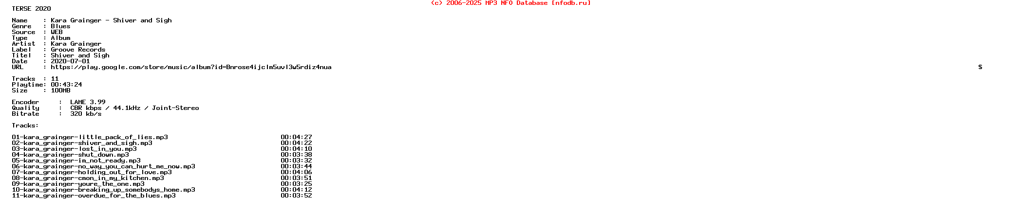 Kara_Grainger-Shiver_And_Sigh-WEB-2013-Terse
