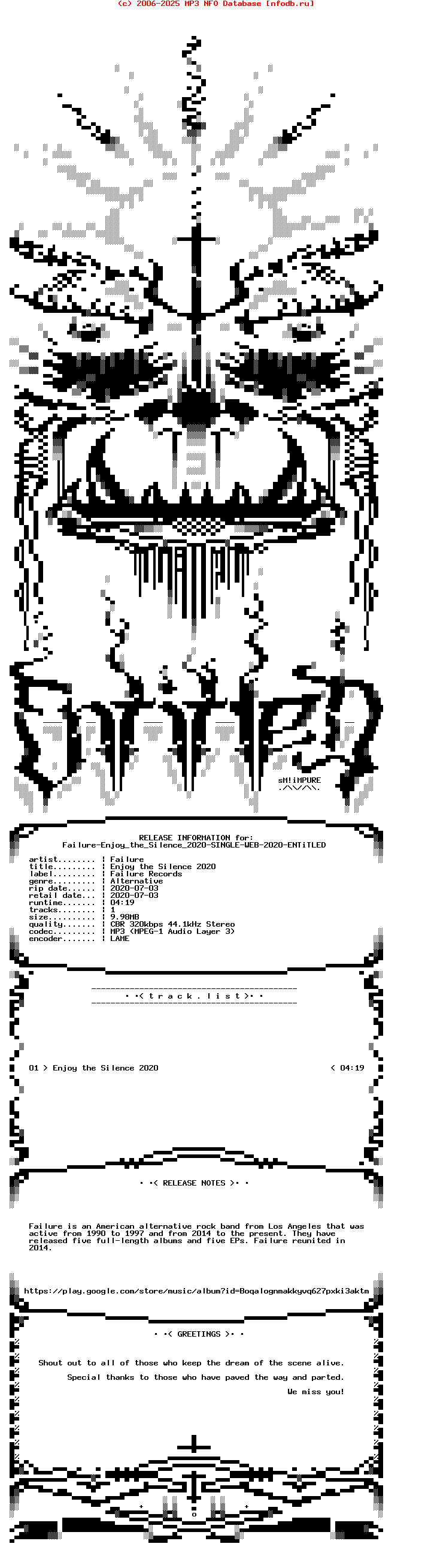 Failure-Enjoy_The_Silence_2020-Single-WEB-2020
