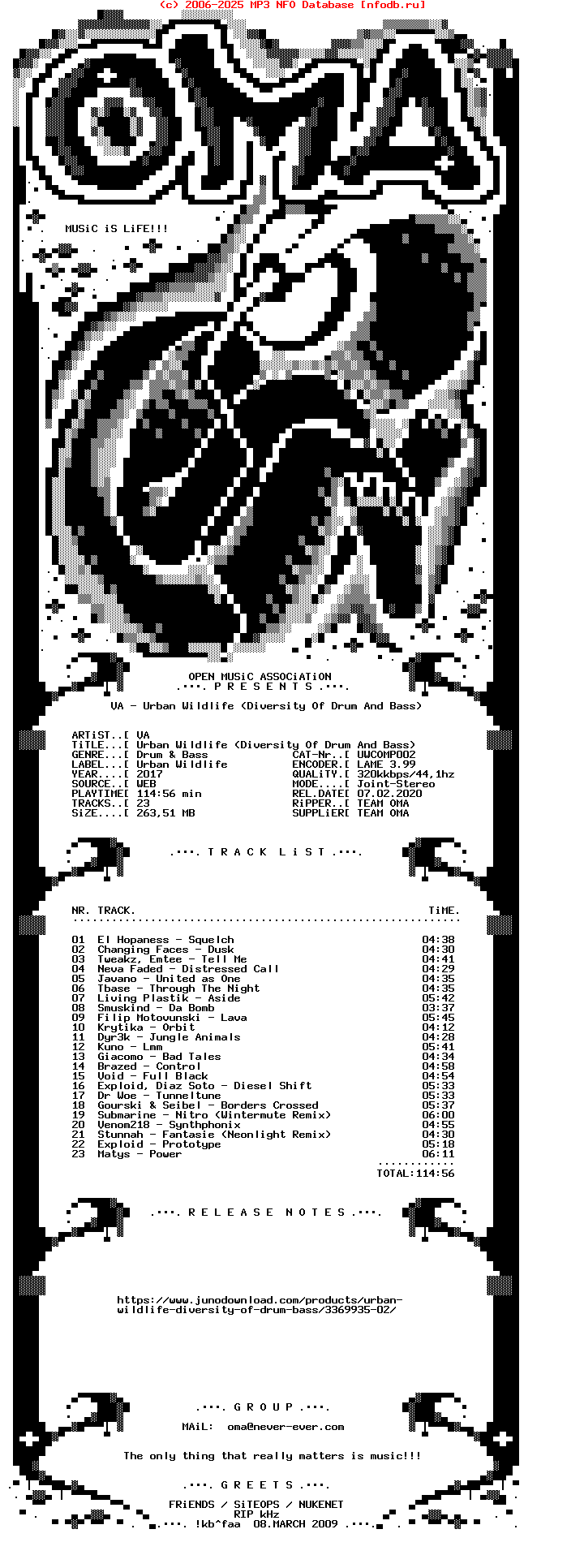 VA--Urban_Wildlife_(DIVERSITY_OF_DRUM_AND_BASS)-(UWCOMP002)-WEB-2017-OMA