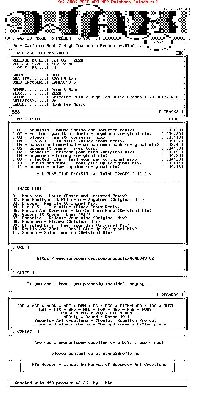 VA-Caffeine_Rush_2_High_Tea_Music_Presents-(HTM017)-WEB-2020