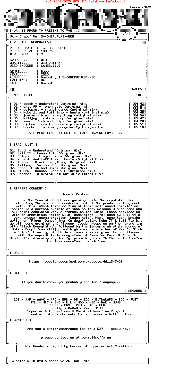 VA-Onepuf_Vol_3-(ONEPUFVA3)-WEB-2020