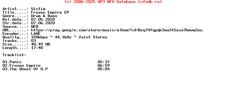 Victim-Frozen_Empire_Ep-(CITRUS20012)-WEB-2020
