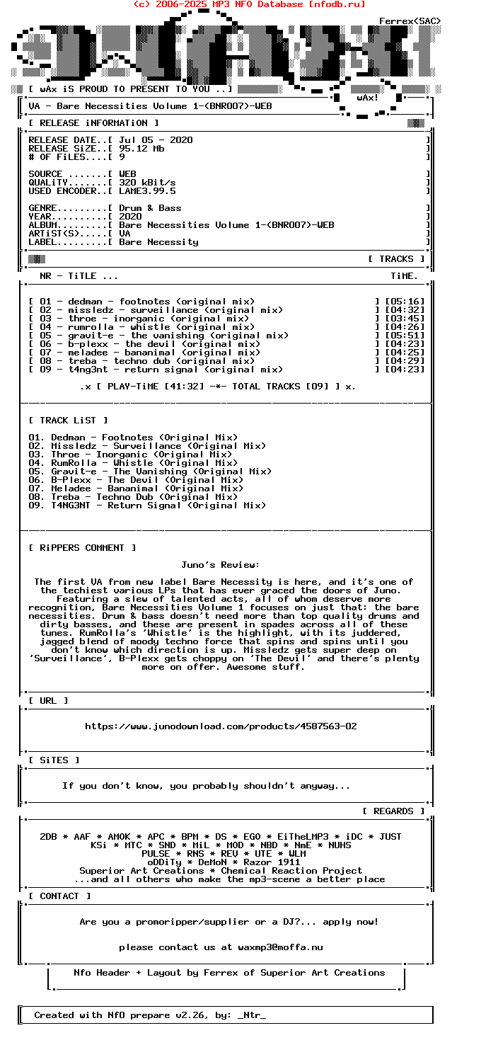 VA-Bare_Necessities_Volume_1-(BNR007)-WEB-2020