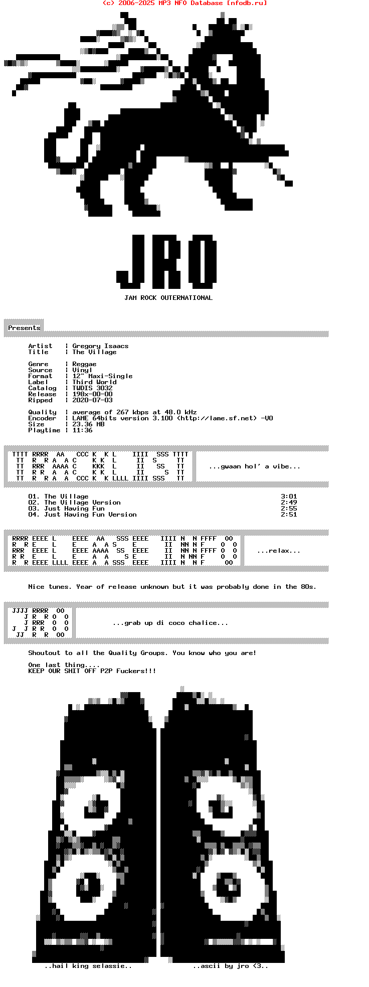 Gregory_Isaacs-The_Village-VLS-198X-Jro