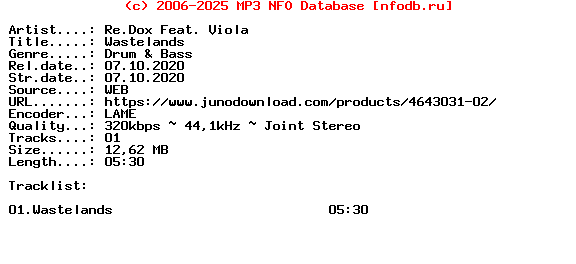 Re.Dox_Feat._Viola-Wastelands-(DRK035)-Single-WEB-2020