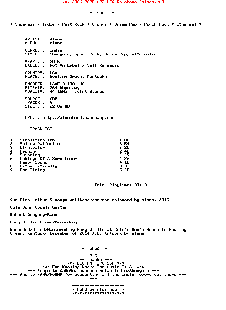 Alone-Alone-CDR-2015