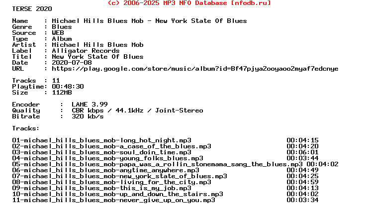 Michael_Hills_Blues_Mob-New_York_State_Of_Blues-WEB-1998-Terse