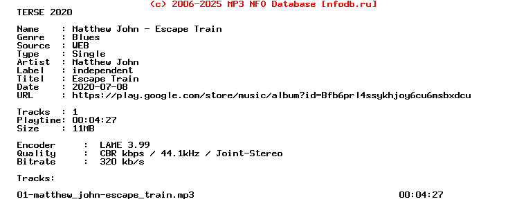 Matthew_John-Escape_Train-Single-WEB-2020-Terse