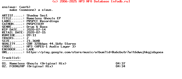 Shadow_Sect-Nameless_Ghouls_Ep-(PRSPCT039)-WEB-2020