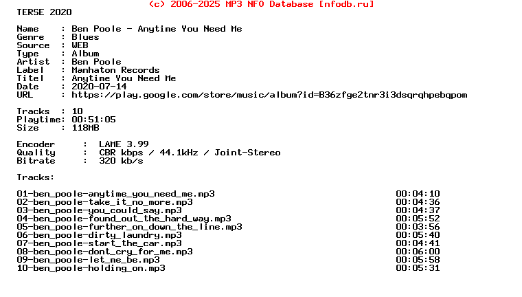 Ben_Poole-Anytime_You_Need_Me-WEB-2018-Terse