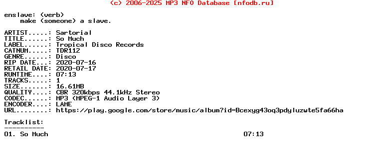Sartorial-So_Much-(TDR112)-Single-WEB-2020