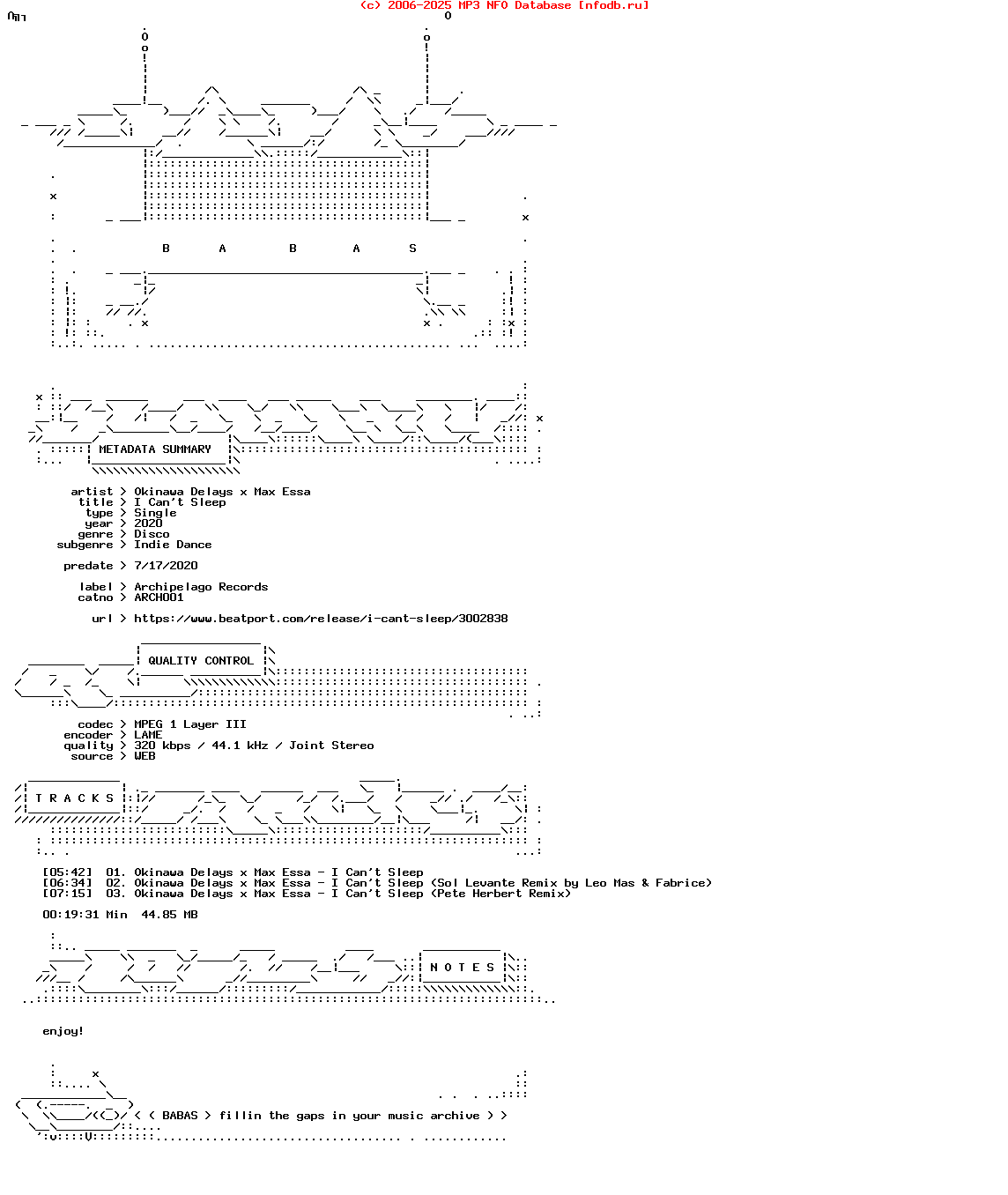Okinawa_Delays_X_Max_Essa--I_Cant_Sleep-(ARCH001)-WEB-2020-BABAS