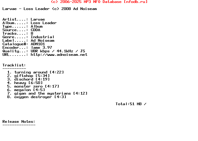 Larvae-Loss_Leader-2008