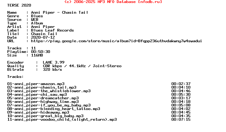 Anni_Piper-Chasin_Tail-WEB-2010-Terse