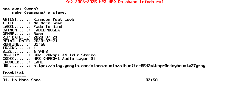 Kingdom_Feat_Luvk-No_More_Same-(FADELP005DA)-Single-WEB-2020