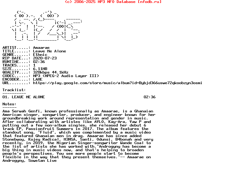 Amaarae-Leave_Me_Alone-Single-WEB-2020