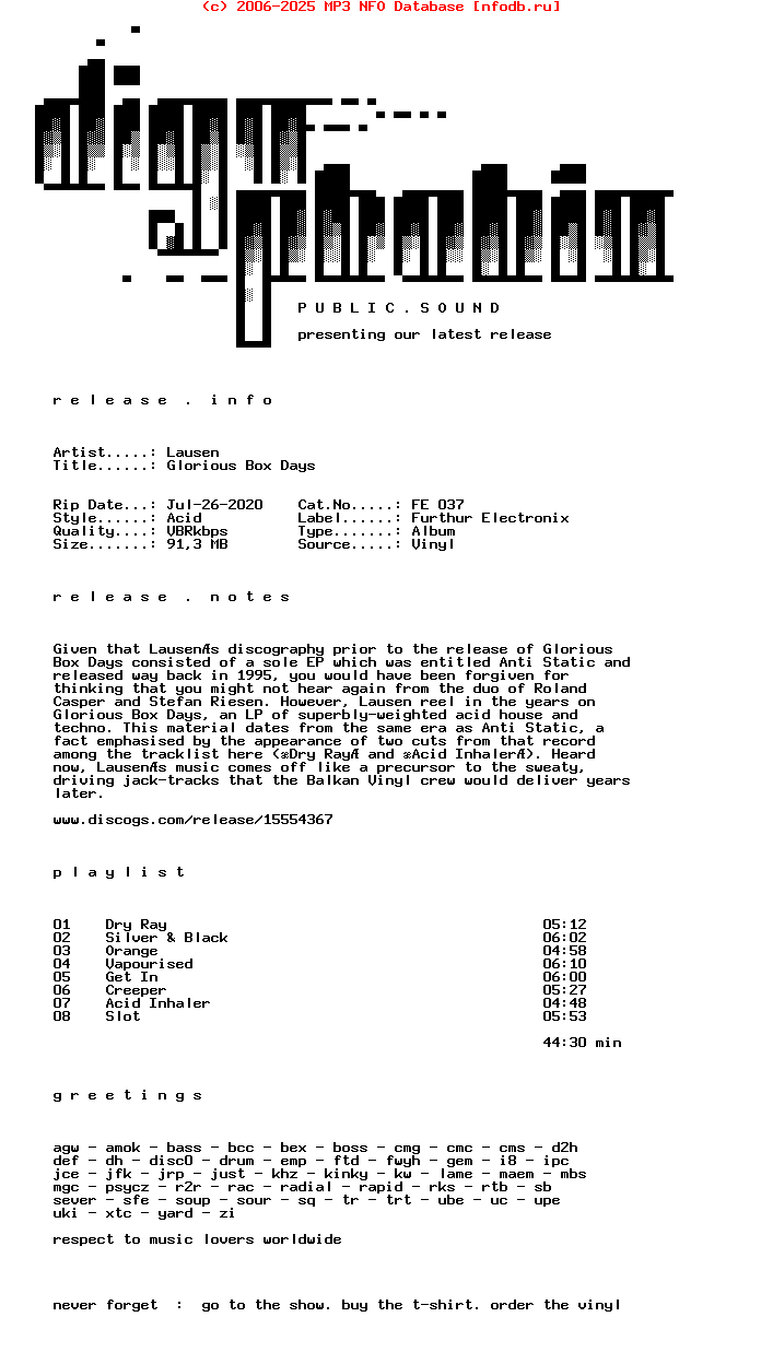 Lausen-Glorious_Box_Days-(FE_037)-Vinyl-2020-DPS