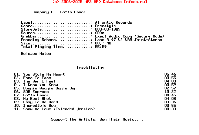 Company_B-Gotta_Dance-1989