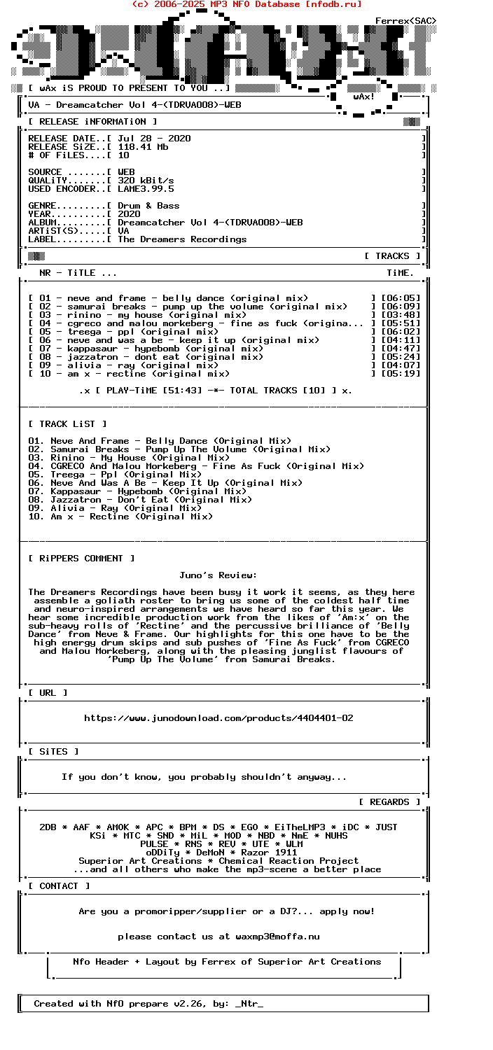 VA-Dreamcatcher_Vol_4-(TDRVA008)-WEB-2020