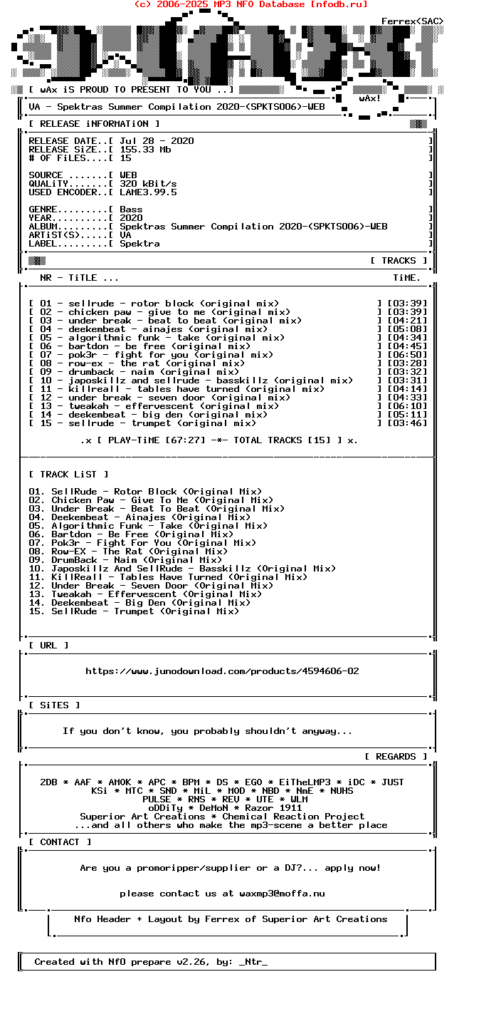 VA-Spektras_Summer_Compilation_2020-(SPKTS006)-WEB-2020