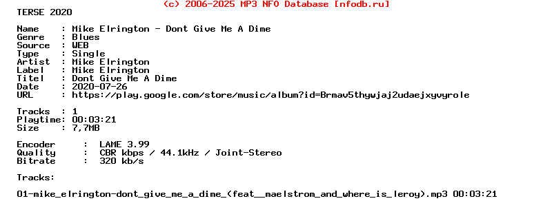 Mike_Elrington-Dont_Give_Me_A_Dime-Single-WEB-2020-Terse