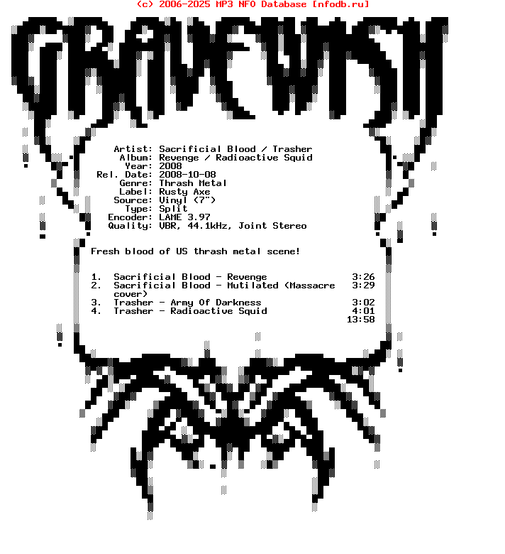 Sacrificial_Blood_-_Trasher-Revenge_-_Radioactive_Squid-Split-Vinyl-2008-Gw