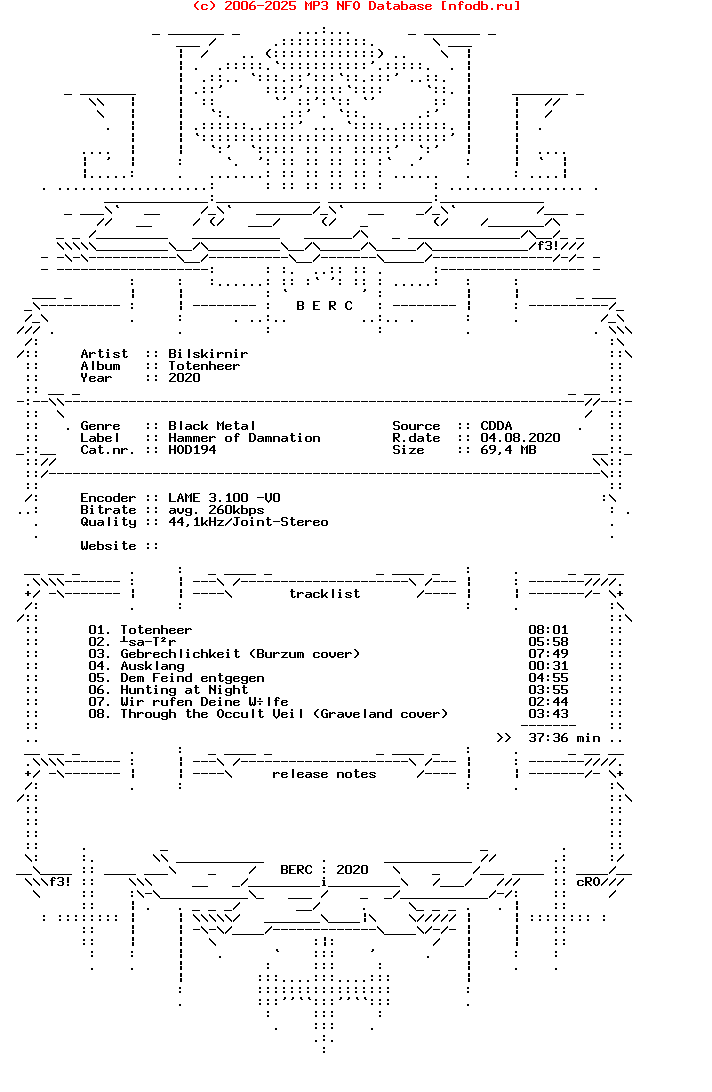 Bilskirnir-Totenheer-Reissue-2020-BERC