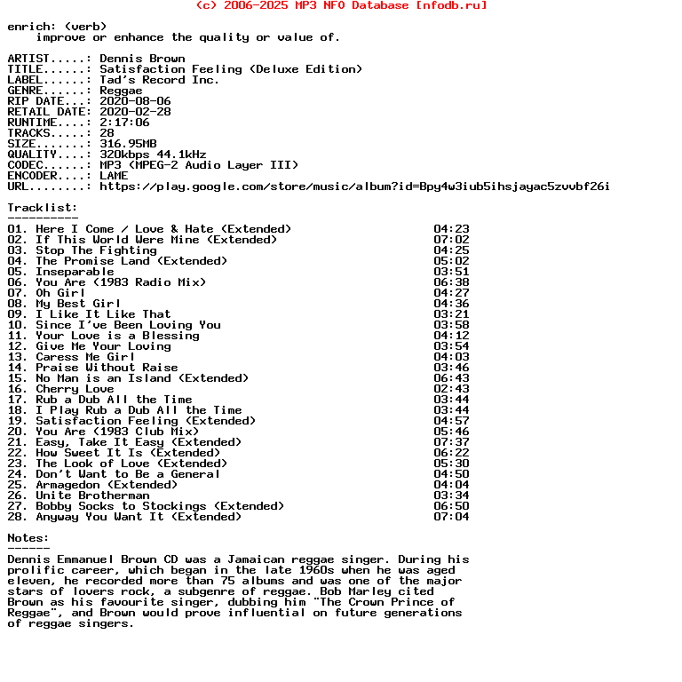 Dennis_Brown-Satisfaction_Feeling_(DELUXE_EDITION)-WEB-2020