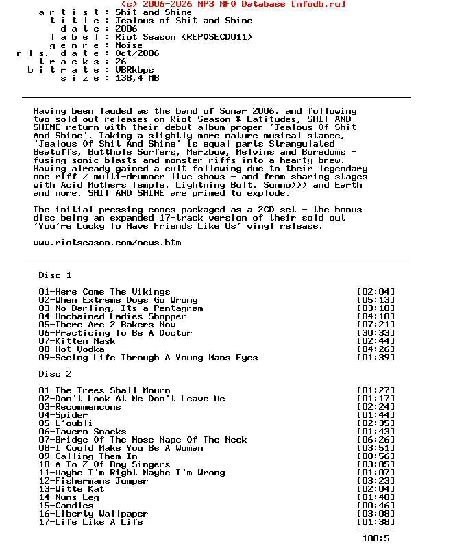 Shit_And_Shine--Jealous_Of_Shit_And_Shine-.Riot_Season.-2CD-2006