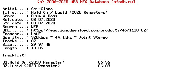 Sci-Clone-Hold_On__Lucid_(2020_REMASTERS)-(METH036X)-WEB-2020
