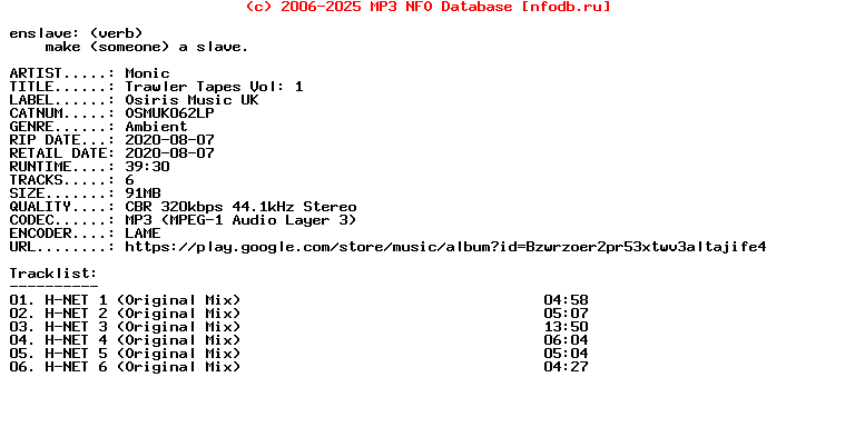 Monic-Trawler_Tapes_Vol_1-(OSMUK062LP)-WEB-2020