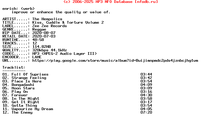 The_Hempolics-Kiss_Cuddle_And_Torture_Volume_2-WEB-2020