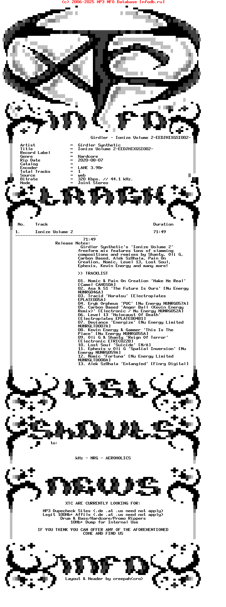 Girdler_Synthetic-Ionize_Vol_2-Eedjmixgsi002-2007-XTC