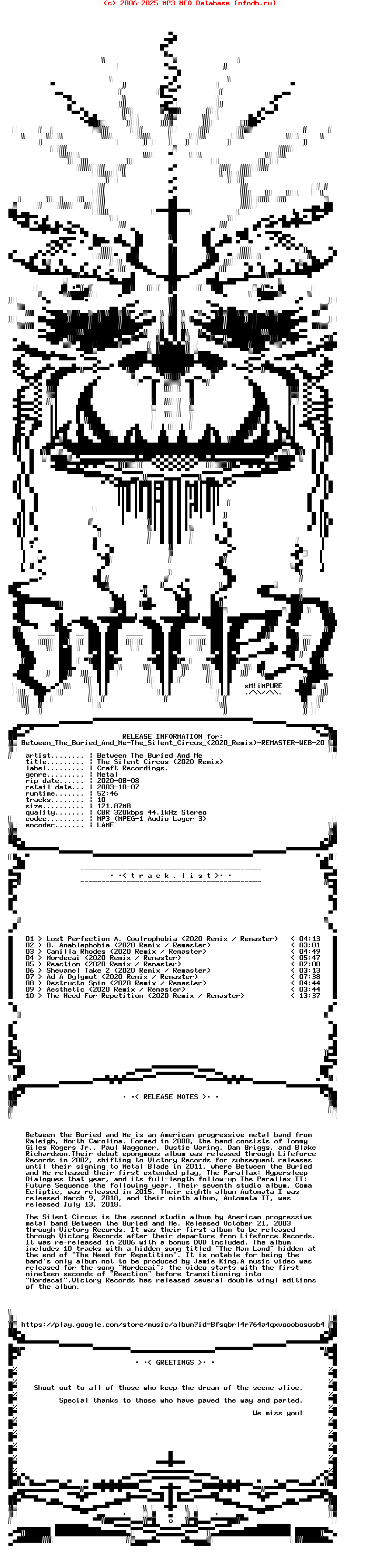 Between_The_Buried_And_Me-The_Silent_Circus_(2020_REMIX)-Remaster-WEB-2020