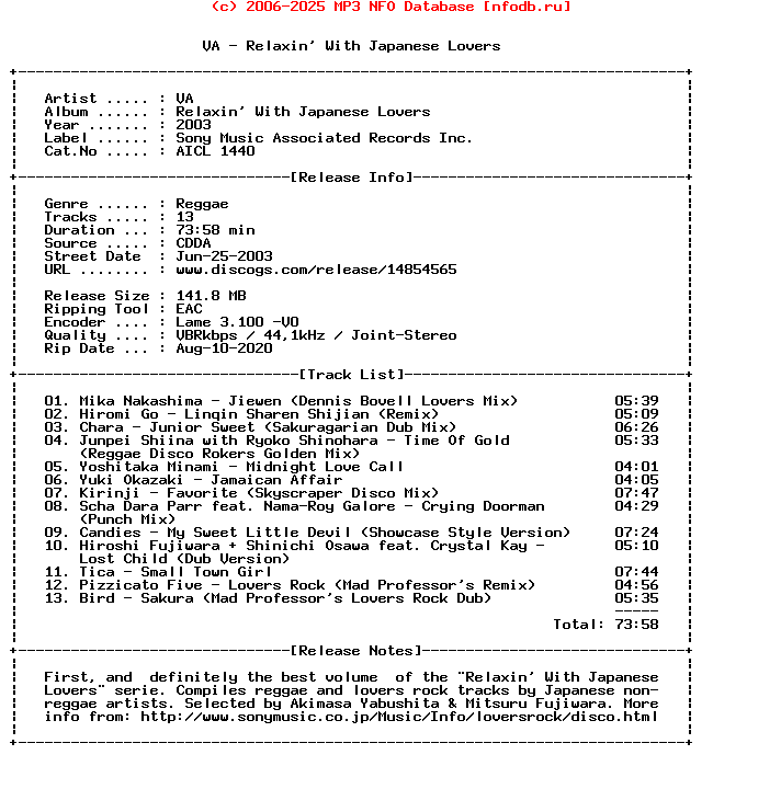 VA-Relaxin_With_Japanese_Lovers-(AICL1440)-JP-CD-2003