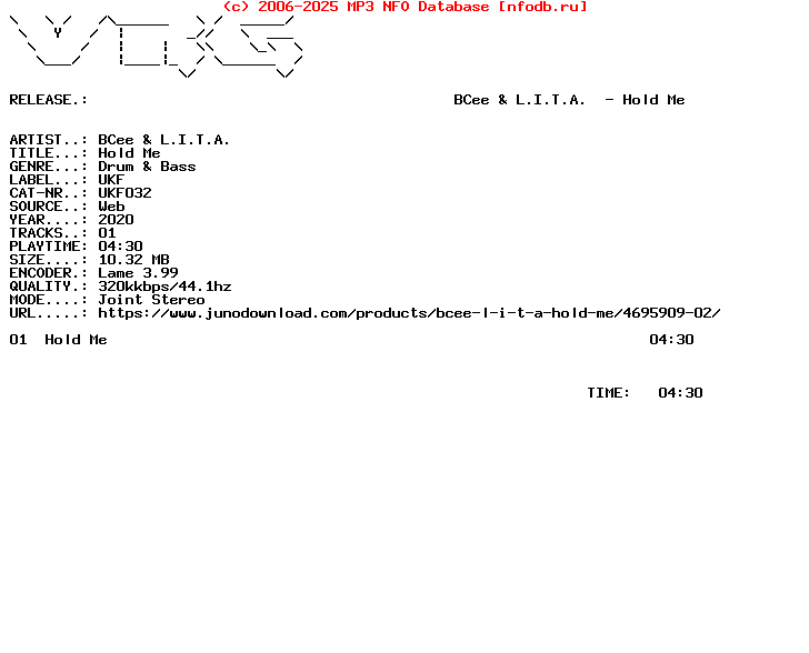 Bcee_And_L.I.T.A.-Hold_Me-(UKF032)-Single-WEB-2020-Vrg