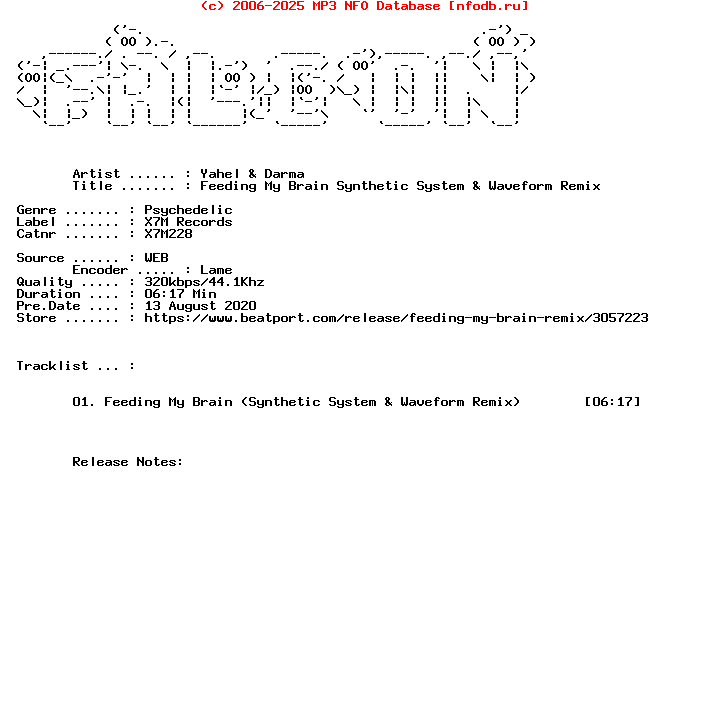 Yahel_And_Darma-Feeding_My_Brain_Synthetic_System_And_Waveform_Remix-Single-WEB-2020-FALCON