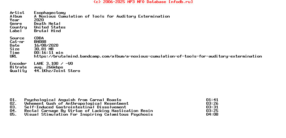 Esophagectomy-A_Noxious_Cumulation_Of_Tools_For_Auditory_Extermination-CDEP-2020
