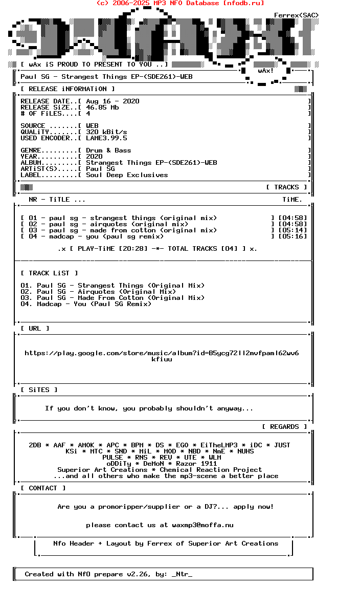 Paul_Sg-Strangest_Things_Ep-(SDE261)-WEB-2020
