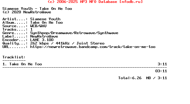 Siamese_Youth-Take_On_Me_Too-Single-WEB-2020