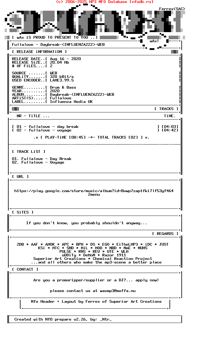 Fullalove-Daybreak-(INFLUENZA222)-WEB-2020