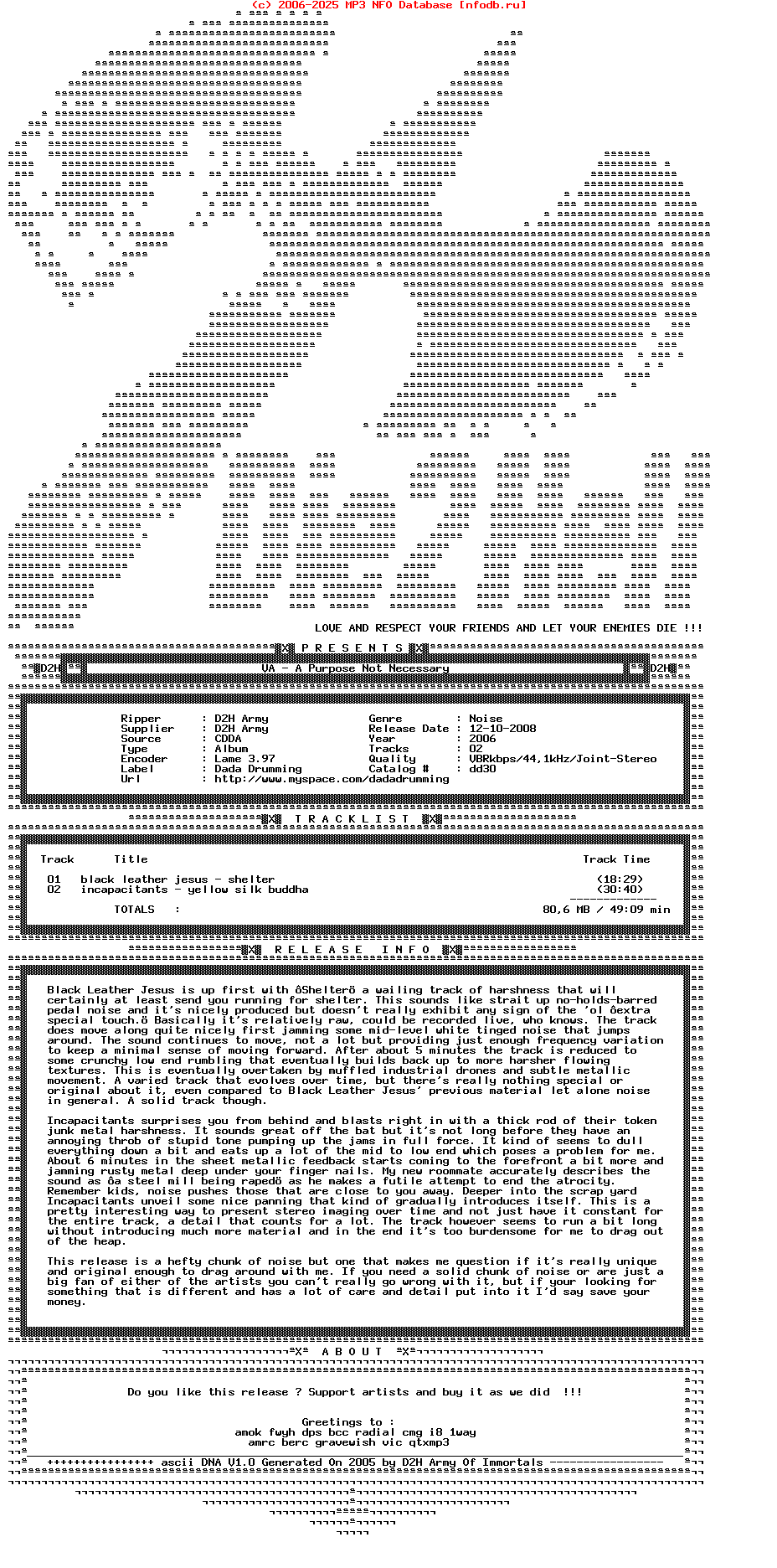 Black_Leather_Jesus-Incapacitants-A_Purpose_Not_Necessary-Split-Limited_Edition-2006-2006