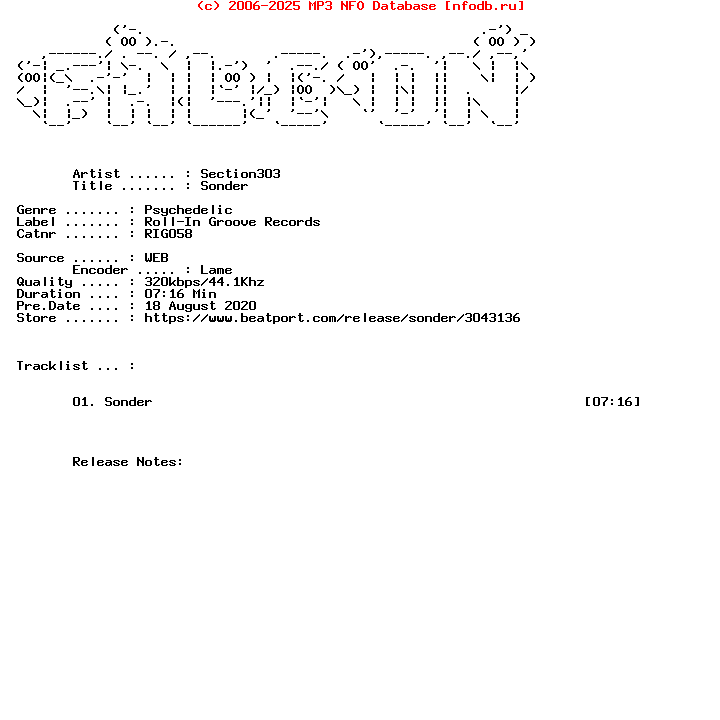 Section303-Sonder-Single-WEB-2020-FALCON