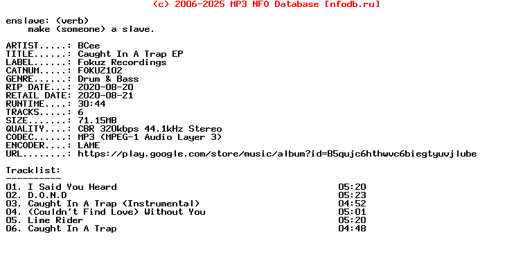 Bcee-Caught_In_A_Trap_Ep-(FOKUZ102)-WEB-2020