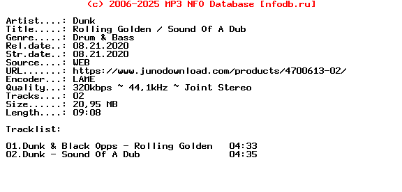 Dunk-Rolling_Golden__Sound_Of_A_Dub-(SNB073)-WEB-2020