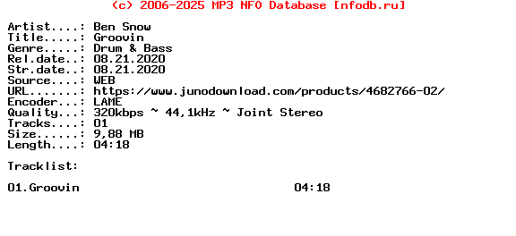 Ben_Snow-Groovin-(ELA041S3)-Single-WEB-2020